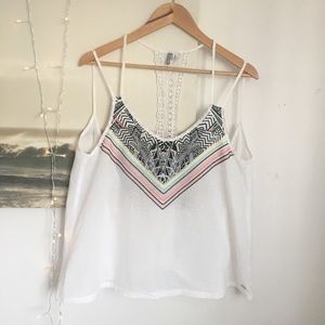 Rip Curl Tank Top Embroidered Large